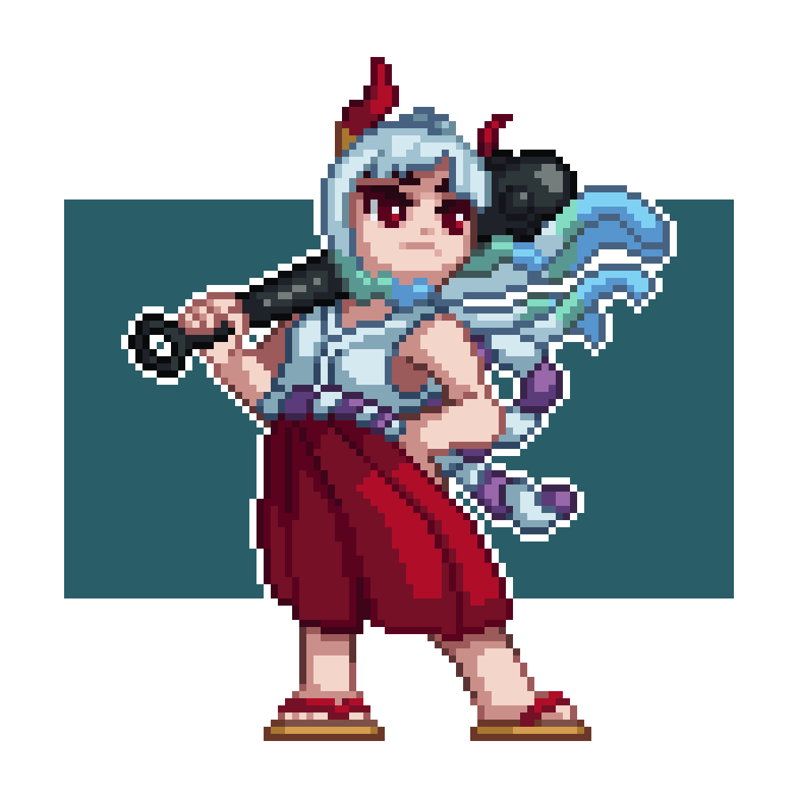 Fan art of Yamato from One Piece